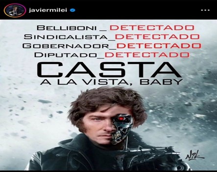 Milei desintegración nacional